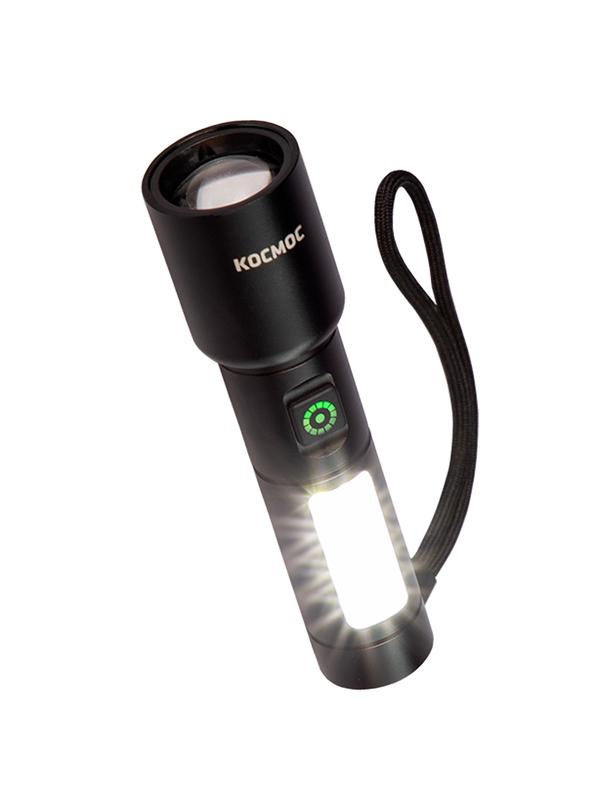 Фонарь ручной аккум. 10Вт LaserLED/широк.cвет/Li-ion 1200мА.ч алюм. КОСМОС (KOC134Lit)