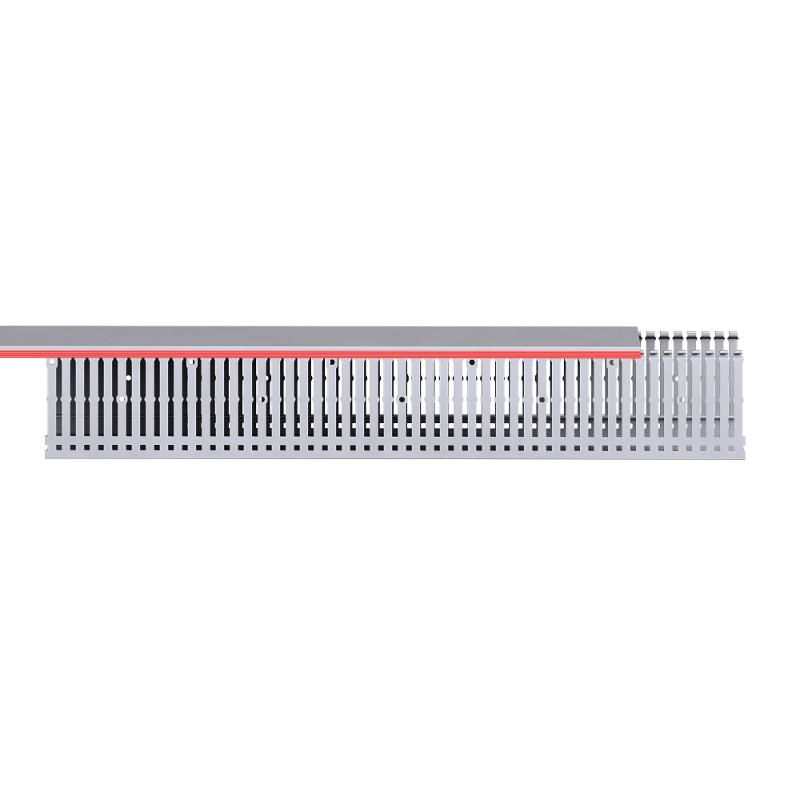 Короб перфорированный, серый RL6 100x80 (ШхВ) зуб - 6мм, паз -4мм  | 01130RL |  DKC