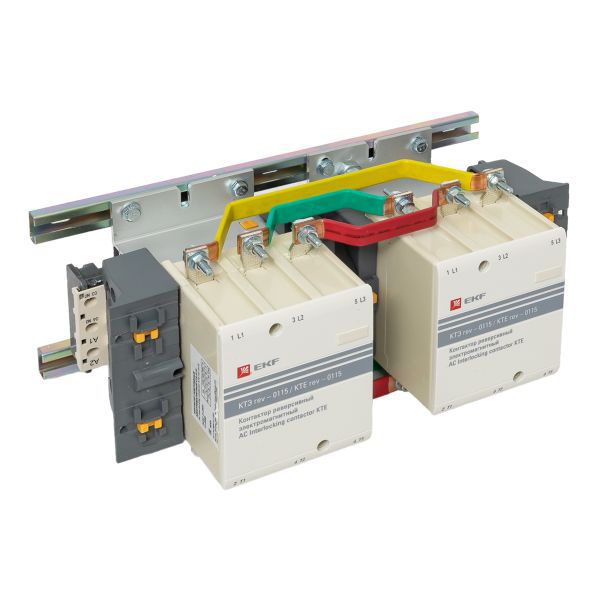 Контактор реверсивный КТЭ 115А кат. 230В AC 2НО EKF ctr-b-r-115