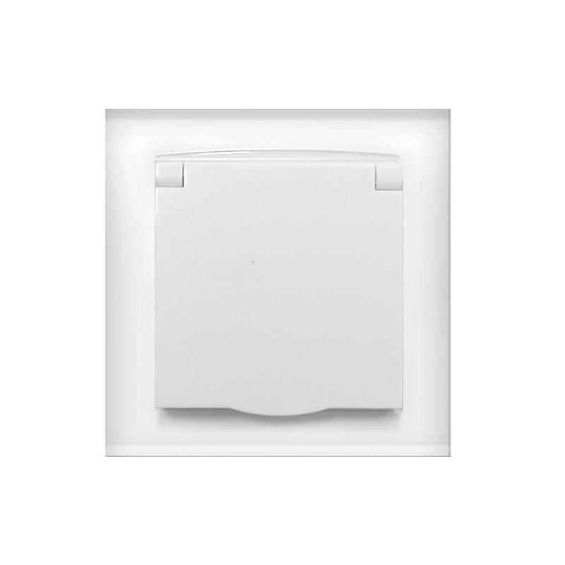 Розетка 1-м СП Бриллиант 16А IP20 с заземл. с крышкой бел. UNIVersal 7947649