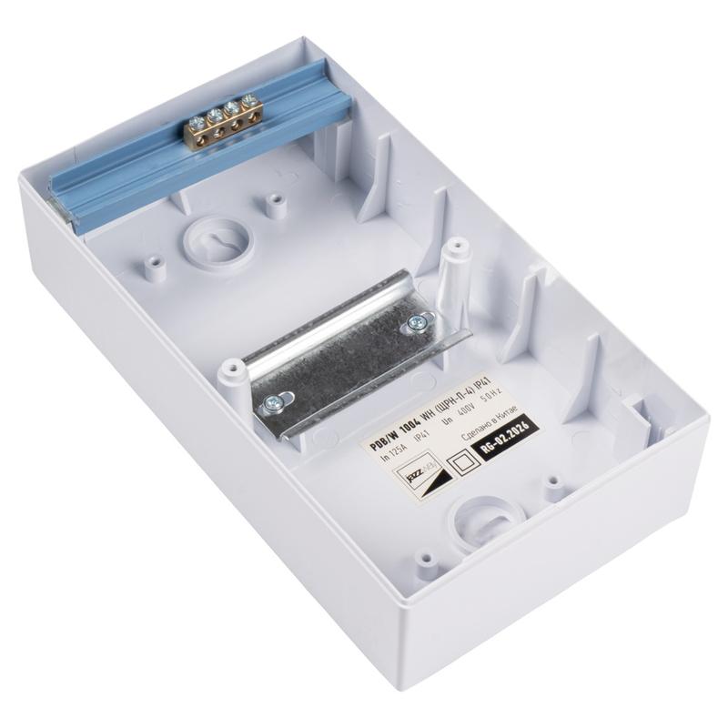 Бокс модульный накладной PDB/W 1004 WH (ЩРН-П- 4) IP41 пластик. Pro JazzWay 5071643