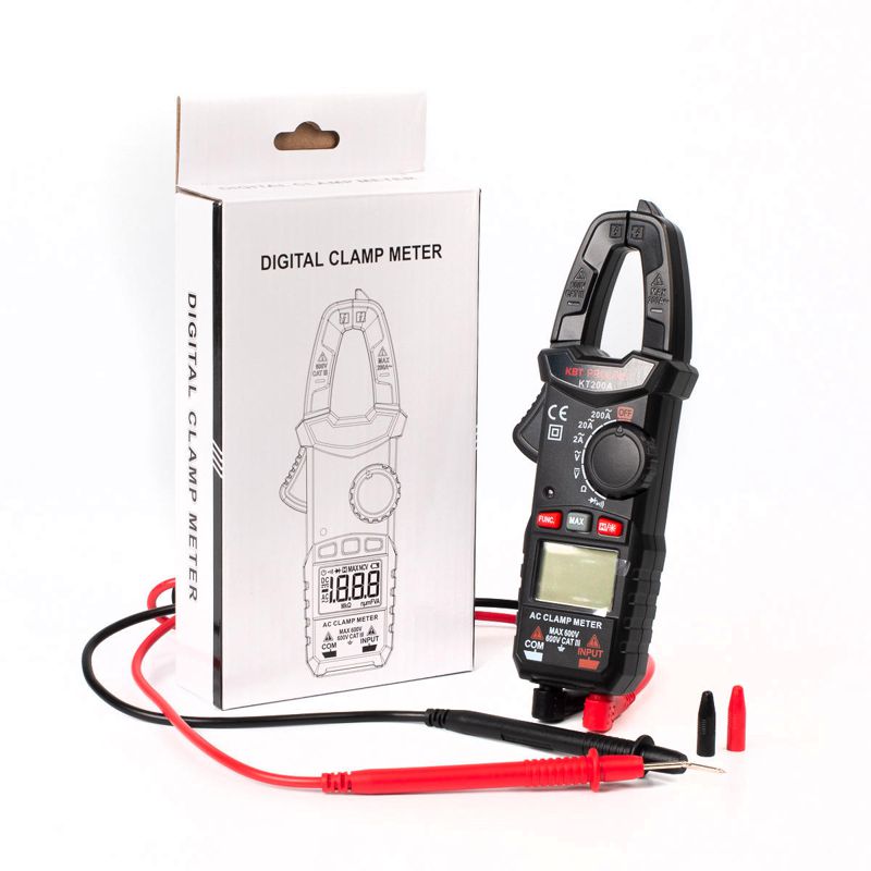 Клещи токовые цифровые KT 200A "PROLINE" КВТ 79129