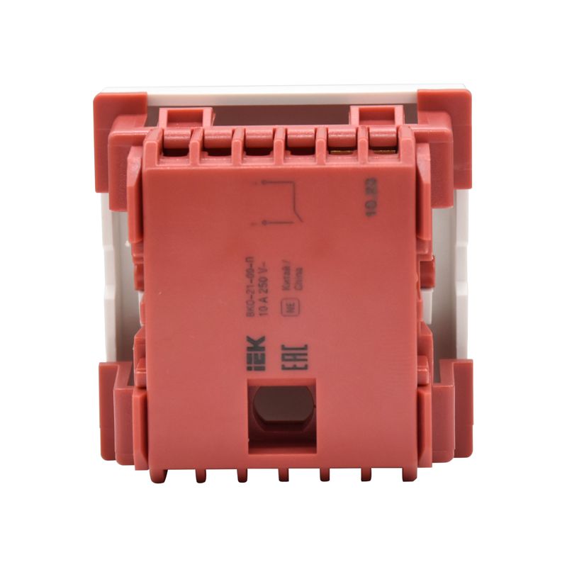 Выключатель 1-кл. 2мод. СП 10А IP20 ВКО-21-00-П бел. PRIMER IEK CKK-40D-VO2-K01