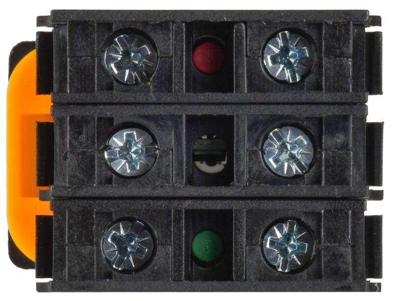 Кнопка d22мм 1НО+1НЗ MASTER с подсветкой и фиксацией желт. IEK MI-BT60-11TD-3-11-K05