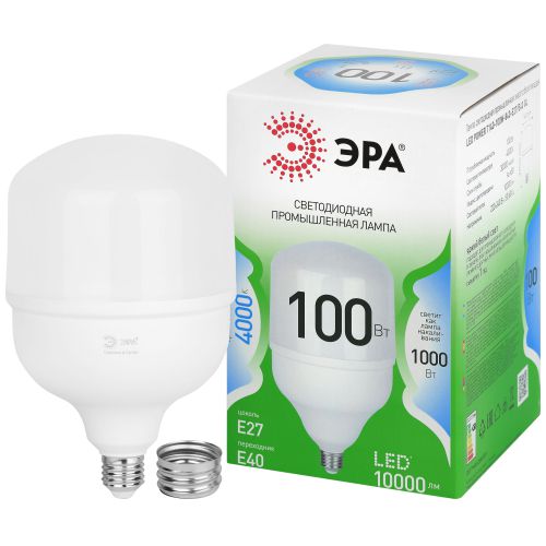 Лампа светодиодная GREEN LINE POWER T140-100W-840-E27/E40 GL 100Вт колокол 4000К яркий свет бел. E27/E40 Эра Б0067037