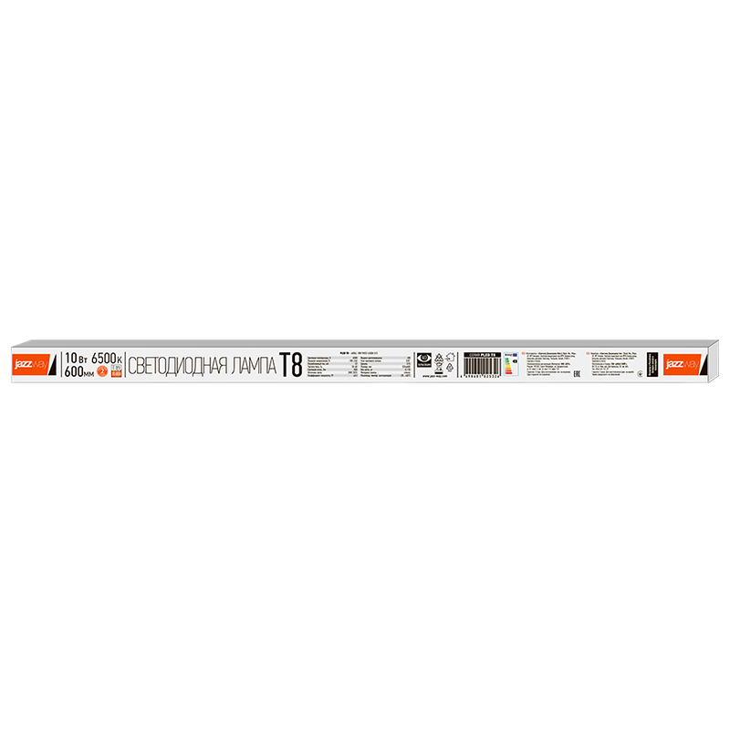 Лампа светодиодная LED 10Вт G13 220В 4000К PLED T8 - 600GL FROST трубчатая | 1032492 | Jazzway