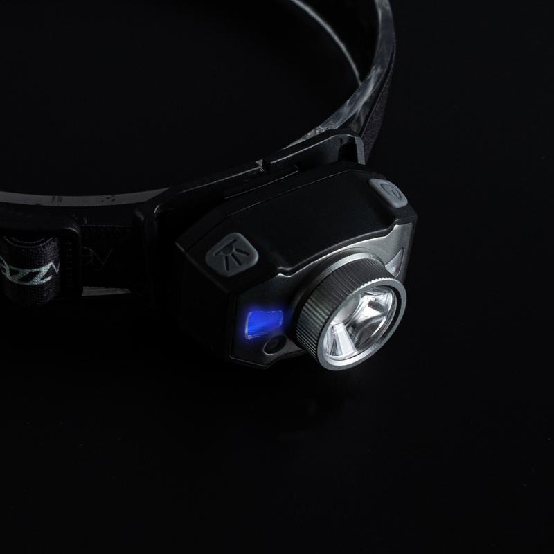 Фонарь аккумуляторный налобный AccuH1-L5WZ-bk zoom LED 5Вт + 2хRED SMD IP54 5 режимов: 100проц. 180лм 3.5ч/50проц. 110лм 5.5ч/30проц. 65лм 15ч/красн. 28ч/мигающ. красн. 12ч аккум. 0.8А.ч управл. жестами черн./сер. JazzWay 5036642