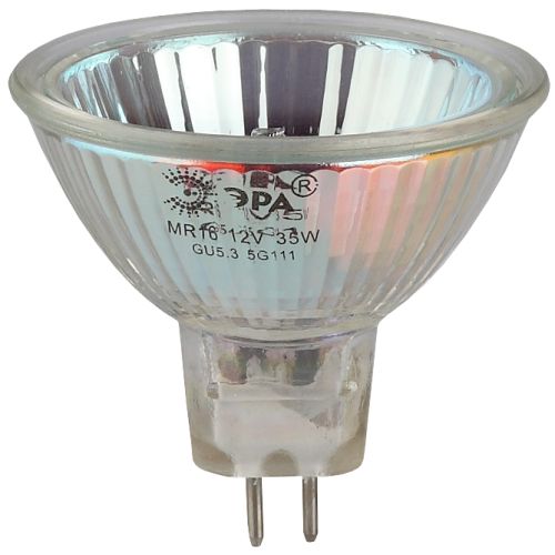 Лампа галогенная GU5.3-MR16-35W-12V-Cl ЭРА C0027355