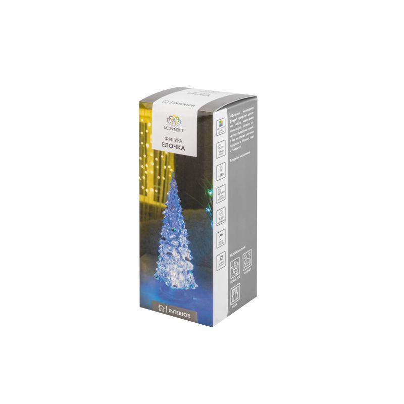 Фигура светодиодная "Елочка" 15см 1LED RGB 0.1Вт 4.5В IP20 элементы питания 3хAG13(LR44) (не в компл.) Neon-Night 513-022