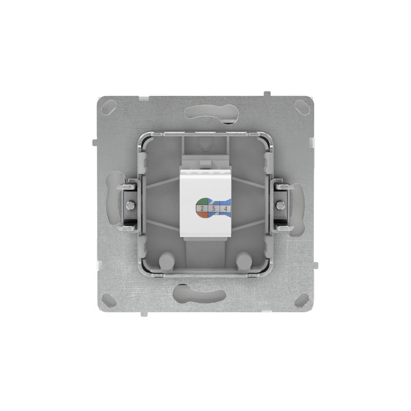 Розетка компьютерная 1-м KANT RJ45 кат.5E без шторки бел. песок DKC 7010663