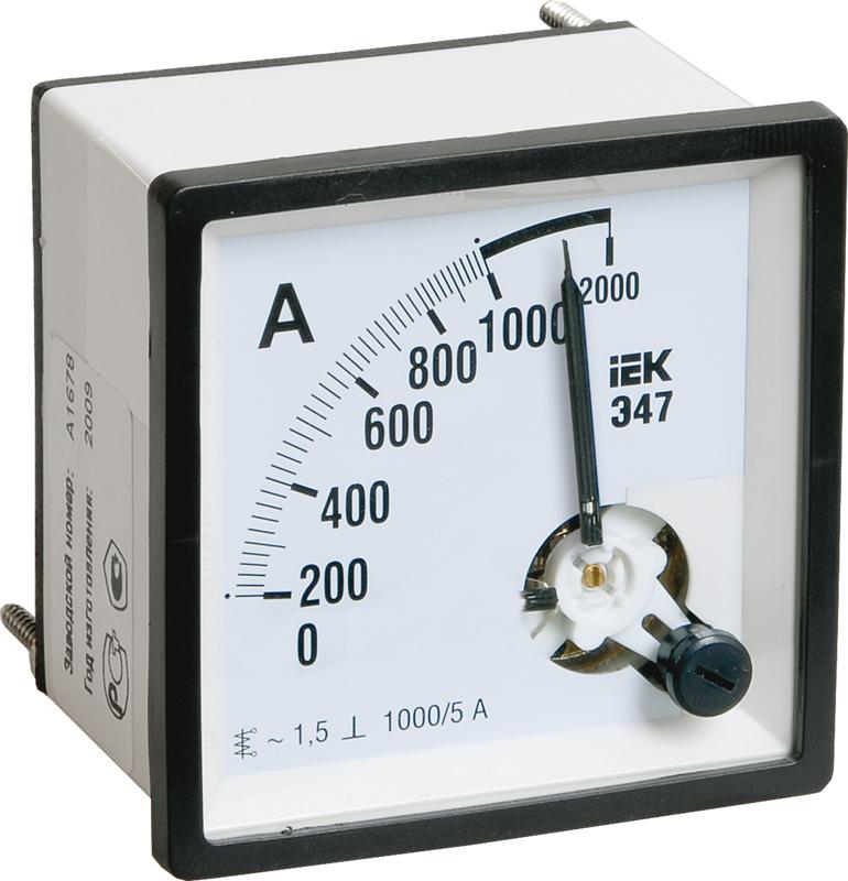 Амперметр Э47 1000/5А кл. точн. 1,5 72х72мм | IPA10-6-1000-E | IEK
