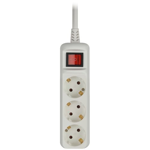 Удлинитель 3х5м с заземл. 16А IP20 U-3es-5m ПВС 3х1 с выкл. Эра Б0028379