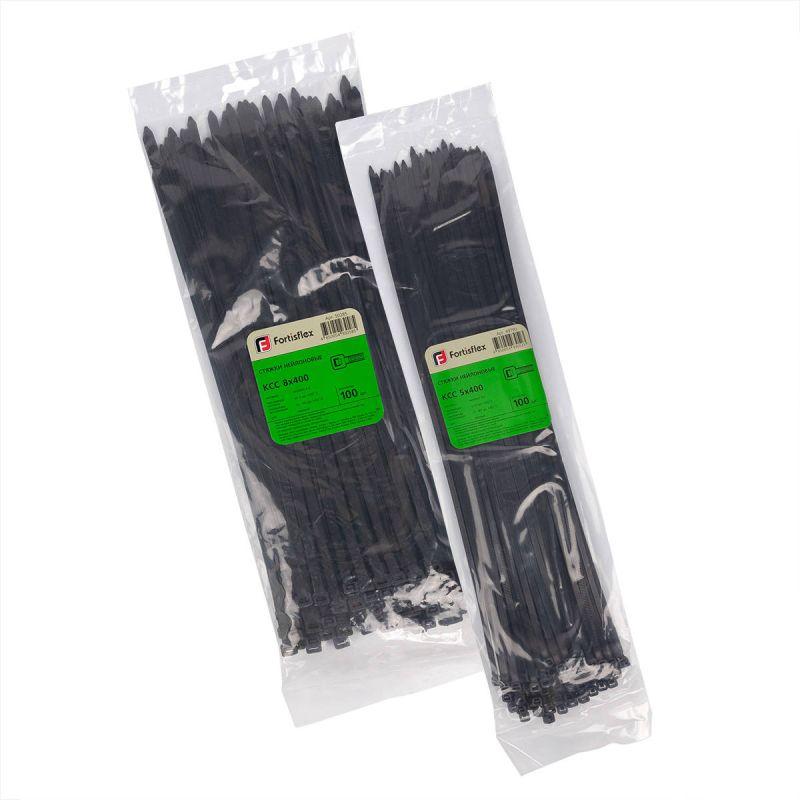 Хомут кабельный КСС 8х250 нейл. черн. (уп.100шт) Fortisflex 50282