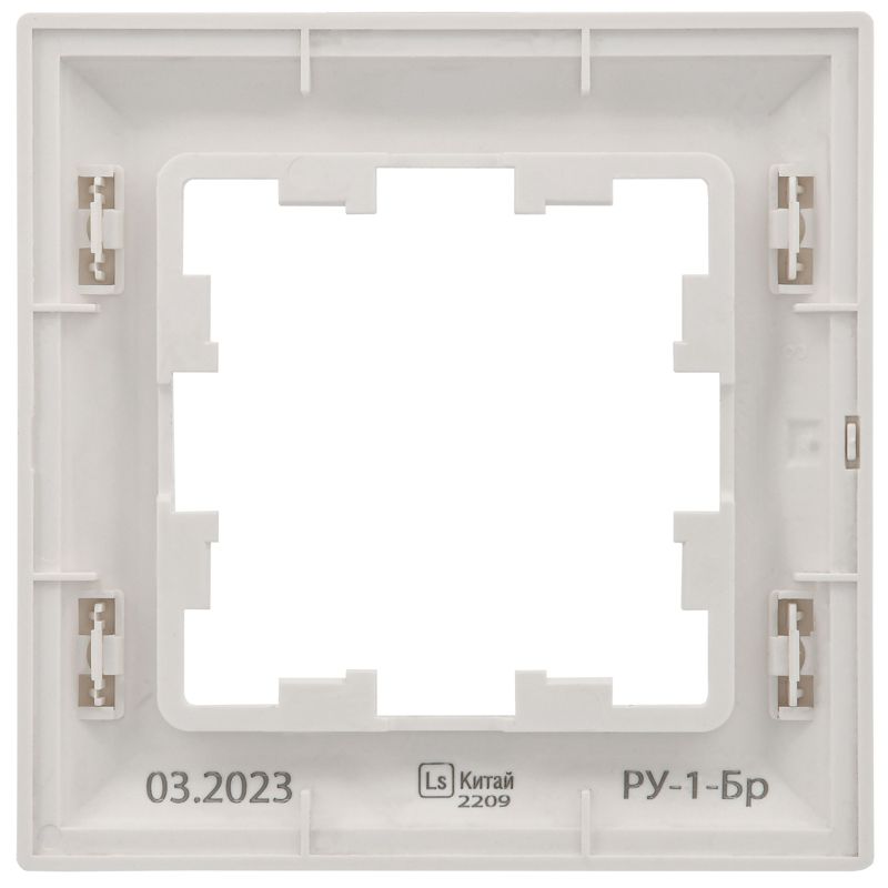 Рамка 1-м BRITE РУ-1-Бр бел./бел. IEK BR-M12-12-K01