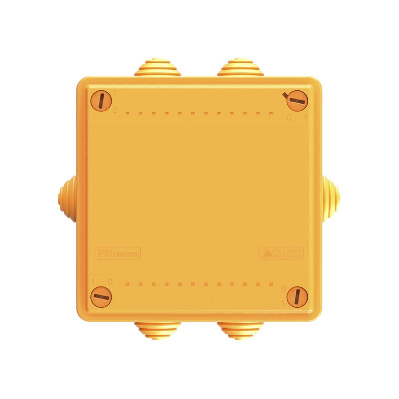 Коробка ответвительная FS 100х100х50мм IP56 6п 450В 6А 4кв.мм с кабельными вводами и клеммниками пластик. DKC FSB11604
