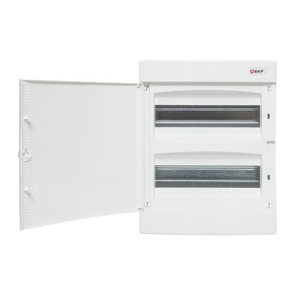 Щит распределительный навесной Unix 2х12мод. IP41 бел. дверь PROxima EKF ux-2x12-nw
