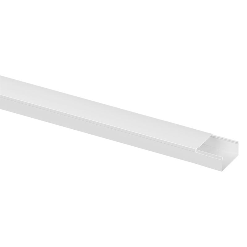 Кабель-канал 80х40 L2000 пластик бел. TOKOV ELECTRIC TKE-KK-80-40-2000-WH