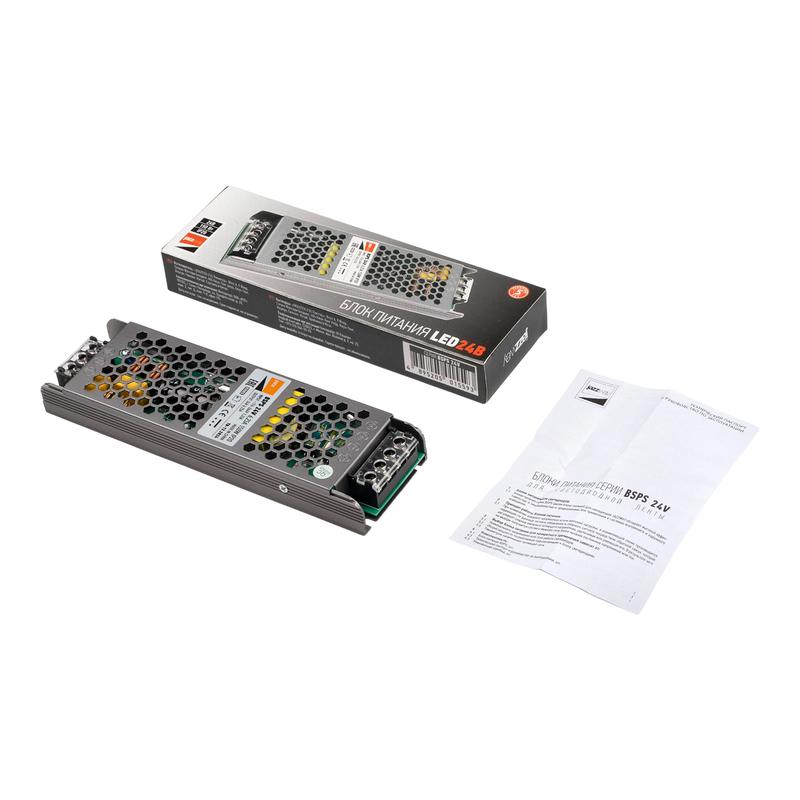 Блок питания для светодиод. ленты BSPS 150Вт 6.25А 24В IP20 метал. Pro+ JazzWay 5015593