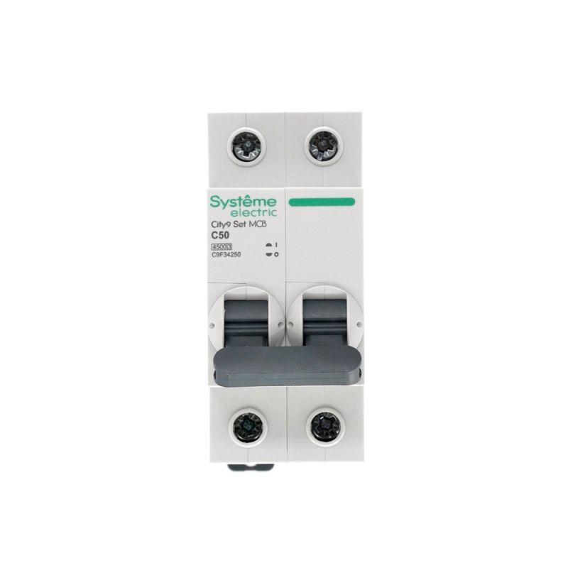 Выключатель автоматический модульный 2п C 50А 4.5кА City9 Set 230В SE C9F34250