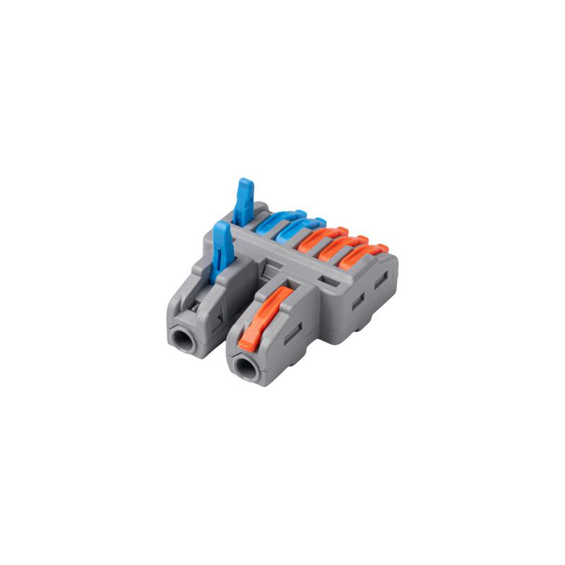 Клемма монтажная СМК PTC-2P 4226 BL/2 450В 32А 0.08-2.5(4.0)кв.мм JazzWay 5073784