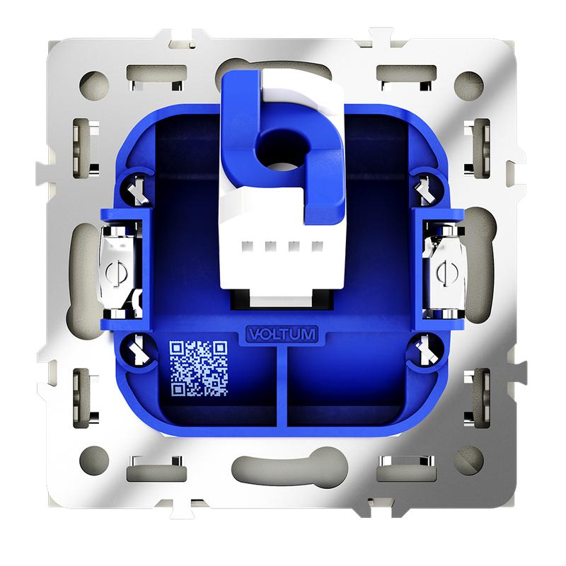 Розетка компьютерная 1-м СП S70 RJ45 кат.6 механизм шелк Voltum VLS060104