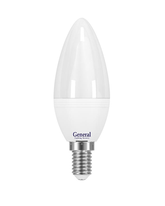 Лампа светодиодная LED  7Вт Е14 220В 4500К GLDEN-CF-7-230-E14-4500 | 638000 | General