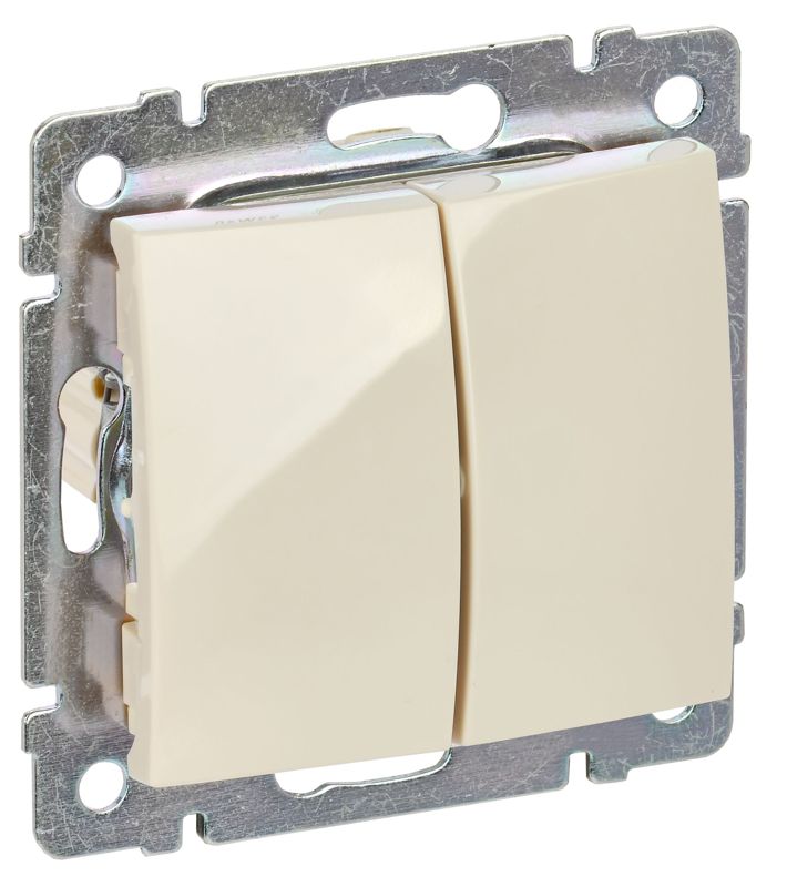 Выключатель 2-кл. СП Valena 10А IP31 250В механизм сл. кость IEK 774305