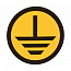 Знак "Земля" круглый d20мм EKF an-1-04