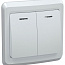 Выключатель 2-кл. СП Вега 10А IP20 ВС10-2-1-ВБ с индикацией бел. GENERICA EVV21-K01-10-DM