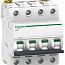 Выключатель автоматический четырехполюсный iC60L 63А C 15кА | A9F94463 | Schneider Electric
