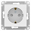 Розетка AtlasDesign 16А с заземл. защ. шторки механизм лотос SE ATN001345