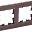 Рамка 2-м BRITE РУ-2-2-БрТБ стекло темн. бронза IEK BR-M22-G-K45