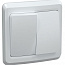 Выключатель 2-кл. СП Вега 10А IP20 ВС10-2-0-ВБ бел. GENERICA EVV20-K01-10-DM
