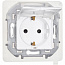 Розетка 1-м СП Inspiria 16А IP44 250В 2P+E защ. шторки с крышкой немецк. стандарт механизм бел. IEK 673740