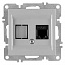 Розетка компьютерная LAVIN/KAREN RJ45 кат.6 механизм сер. ARVIA 50 03 2000 247