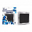 Выключатель 2-кл. СП Pixel 10А IP20 с индикатором механизм карбон TOKOV ELECTRIC TKE-PX-V2I-C14