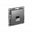 Розетка компьютерная AtlasDesign RJ45 кат.5E механизм сталь SE ATN000983