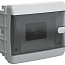 Корпус ЩРВ-П-6 UNION Compact IP41 черн. прозр. дверь пластик. IEK UIC-KP12-V-06-41-K01