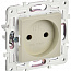 Розетка SKANDY 10А без заземл. без защ. шторок SK-R02B беж. IEK SK-R10-10-K10