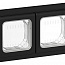 Рамка 2-м СП FLITE Рпро-2-55-ФлЧ IP55 черн. IEK FI-M20-32-55-K02
