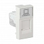 Розетка компьютерная 1-м RJ45 1А IP20 45х22.5 модульная бел. Ruvinil АДЛ 13-902