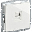 Розетка компьютерная Brite RJ45 кат.5E РК10-БрБ механизм бел. IEK BR-K10-1-K01-PRO