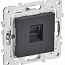 Розетка компьютерная RJ45 кат.5E SKANDY SK-K01T титан IEK SK-K10-1-K48