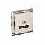 Розетка USB AtlasDesign тип C 65Вт QC PD высокоскор. ЗУ механизм беж. SE ATN000227