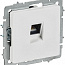 Розетка компьютерная СП BRITE РК10-БрАБ RJ45 кат.5E механизм арктич. бел. IEK BR-K10-1-K91