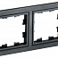 Рамка 2-м BRITE РУ-2-БрЧ черн. IEK BR-M22-K02