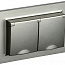 Розетка 2-м СП BRITE РСбш12-3-44-БрШ 16А в сборе IP44 с крышкой шампань IEK BR-R26-16-44-K37-F