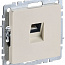 Розетка компьютерная СП RJ45 кат.5E BRITE РК10-БрКр механизм беж. IEK BR-K10-1-K10