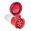 Розетка кабельная 63А 380В 3P+РЕ+N IP67 (235) EKF ps-235-63-380