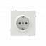 Розетка силовая KANT 2P+E защ. шторки бел. песок DKC 7010003